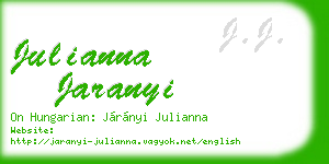 julianna jaranyi business card